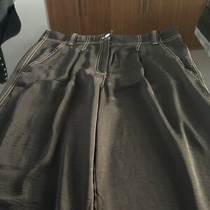 DKNY Black Pants with White Stitching